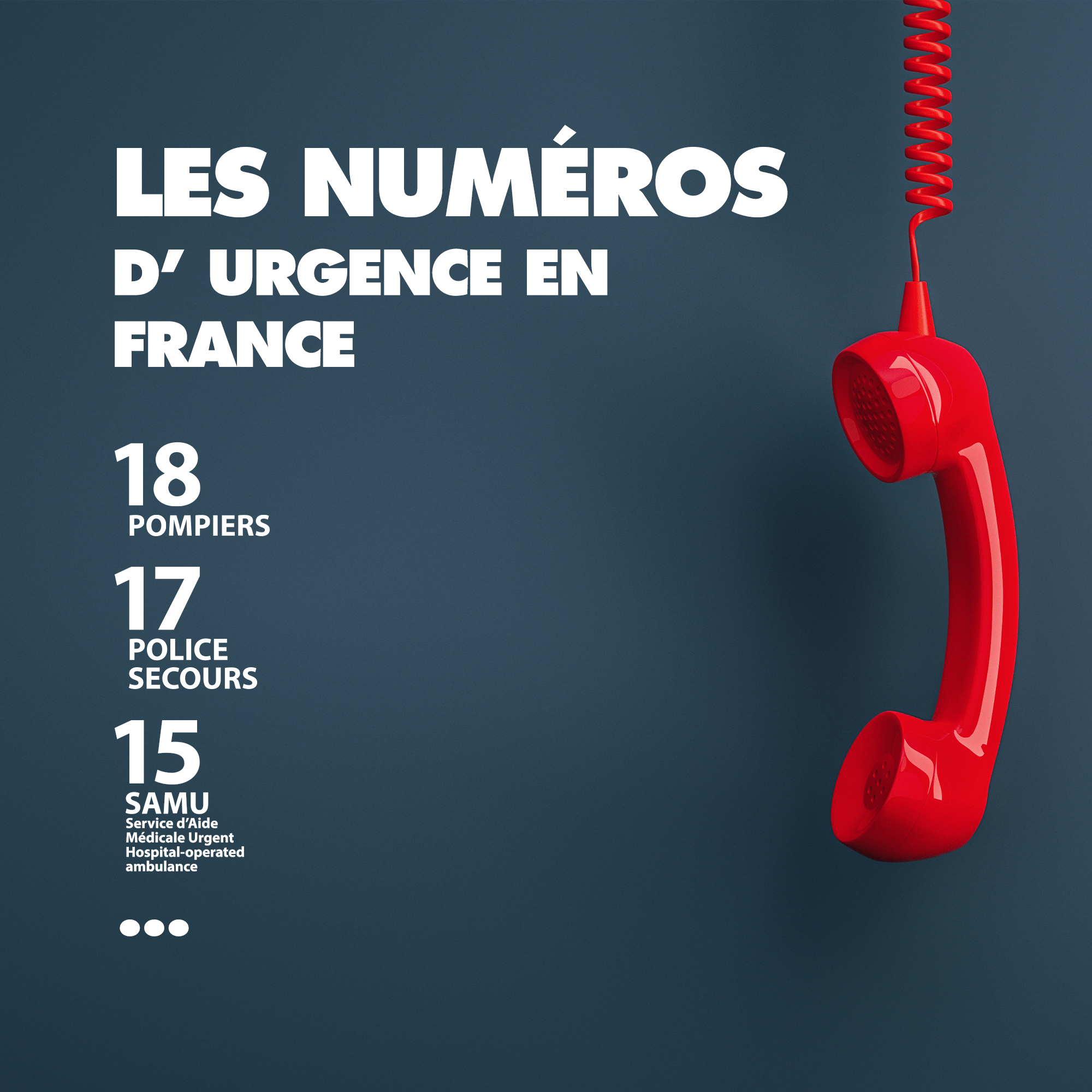 Les Numéros d'Urgence en France, connaissez-vous ?  🤳